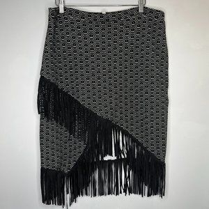 Asymmetrical Fringe Skirt | ASOS